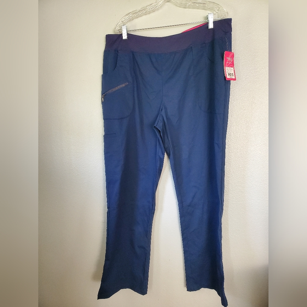 Beyond Scrubs Abby Women Scrub Pants Navy Blue XL